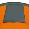 Camping Tent 4 Persons Gray and Orange