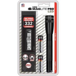 Mini Maglite LED PRO 2AA Black Flashlgiht w Holster